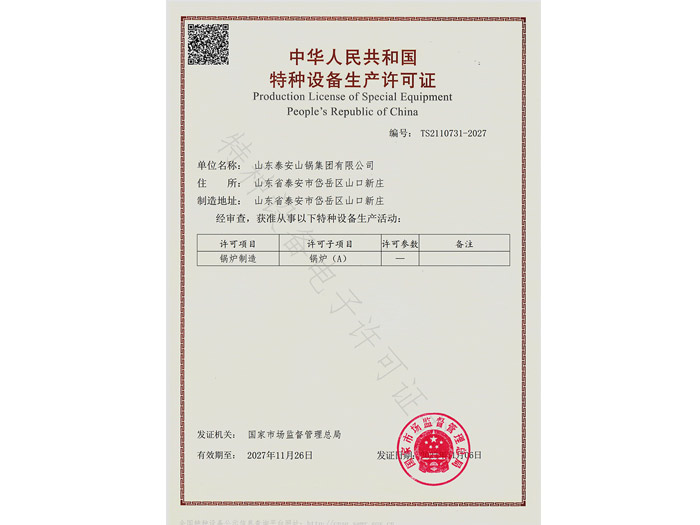 D级压力容器证